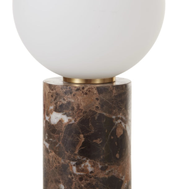 Marble and Glass Table Lamp