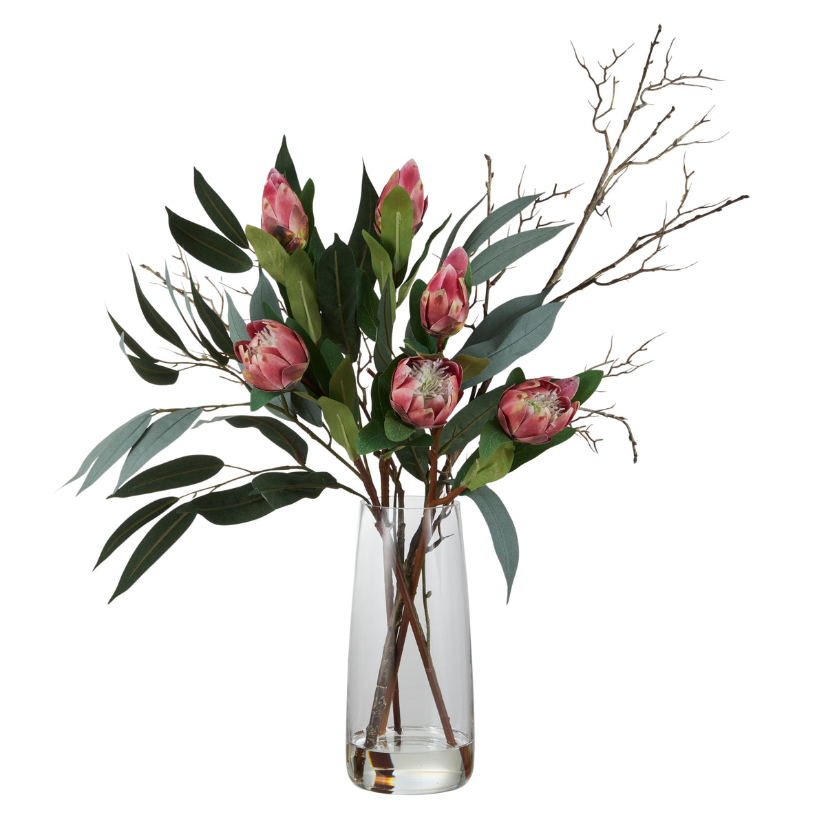 Protea Eucalyptus Mix in Alana Vase