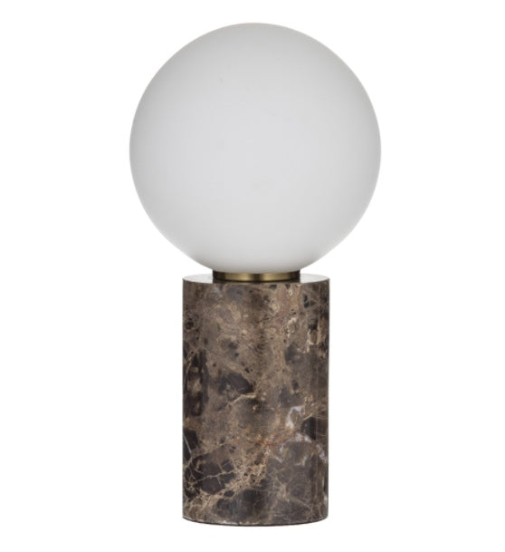 Marble and Glass Table Lamp