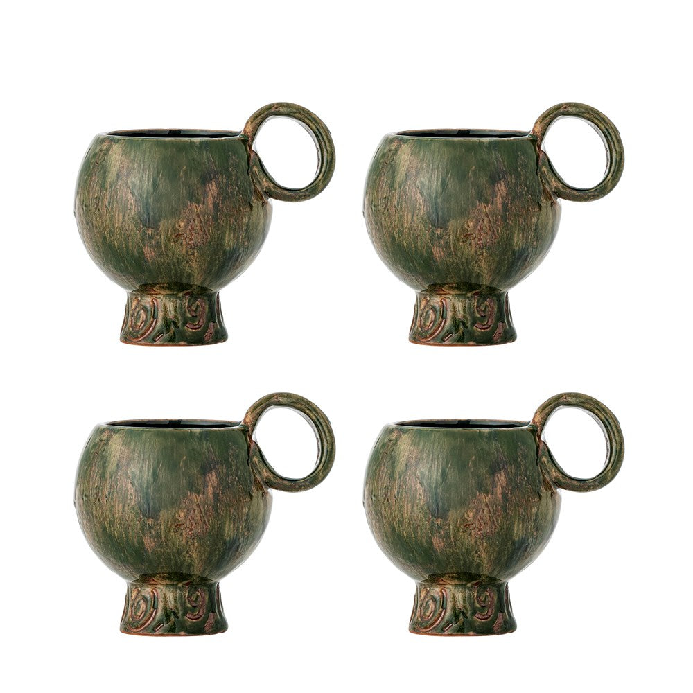 Avonlea Cups Set of 4 Green
