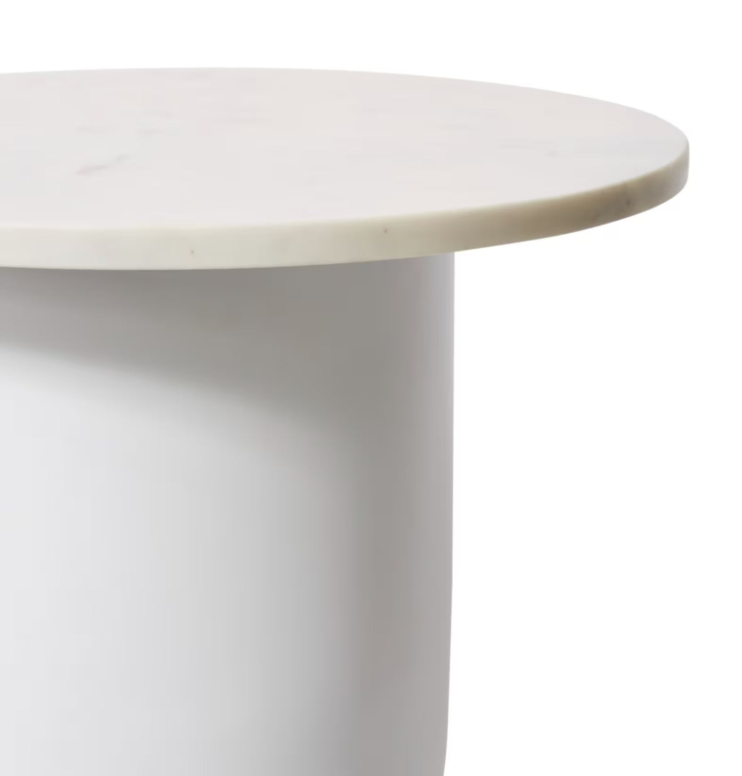 Marble and Iron Side Table