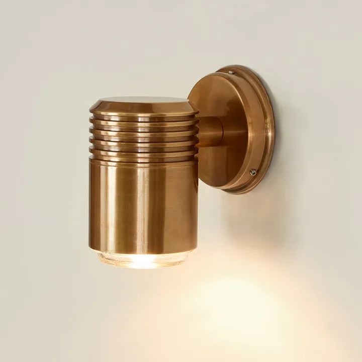 Outdoor Wall Light Antique Brass