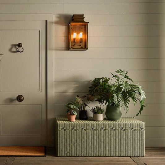 West Outdoor Wall Light Brass