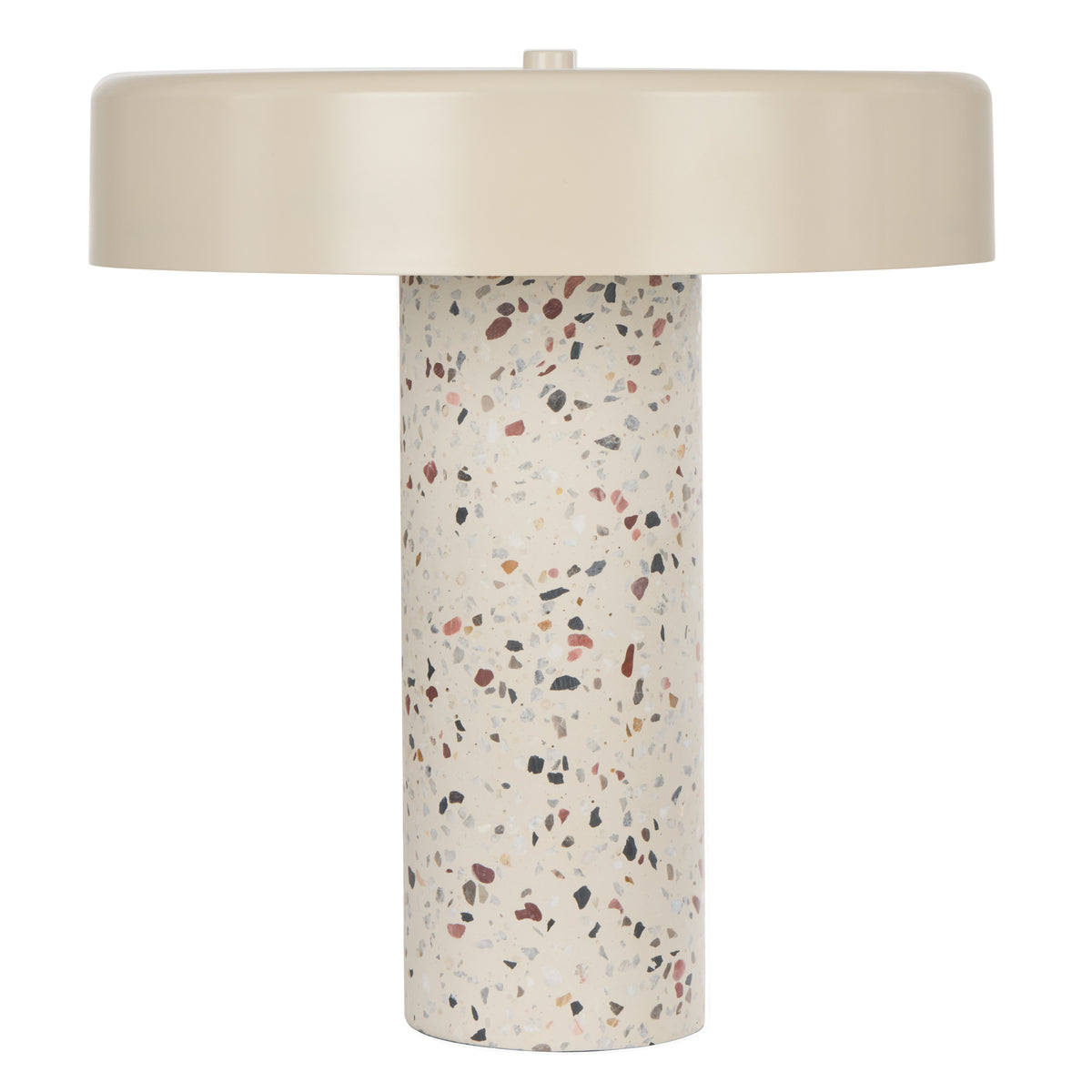 Terrazzo Table Lamp Multi-Coloured & White