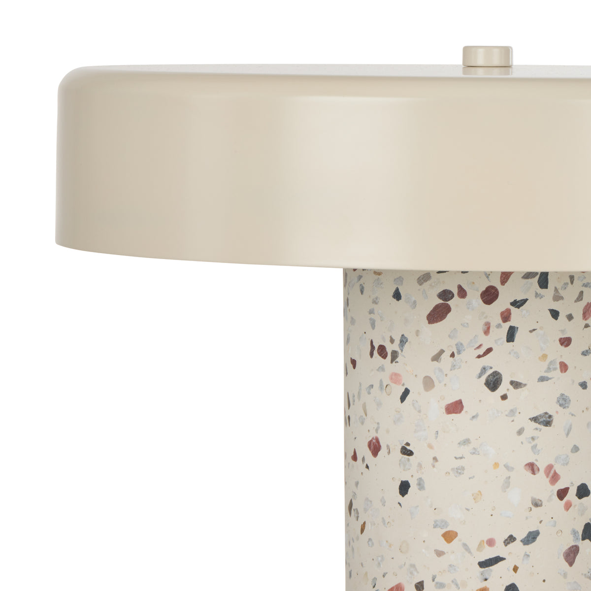 Terrazzo Table Lamp Multi-Coloured & White