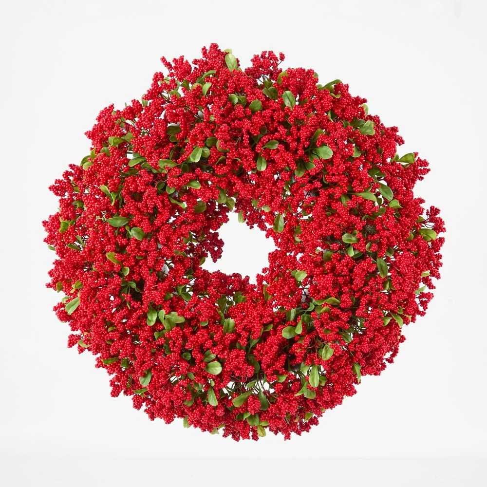 Berry and Boxwood Wreath