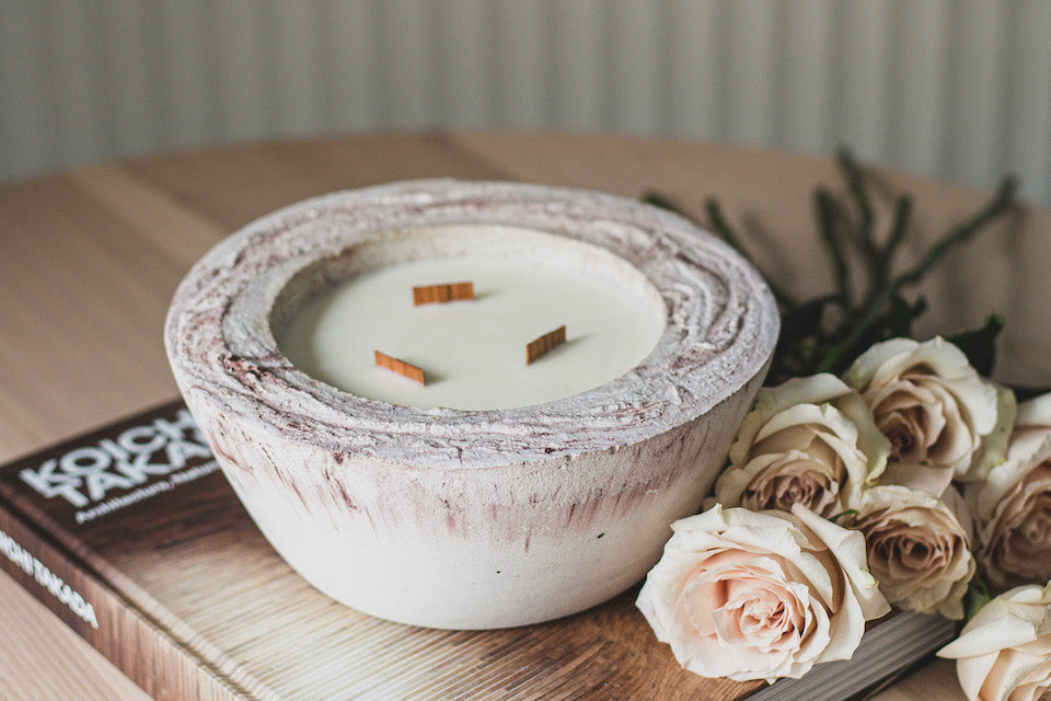 Medium Concrete Candle