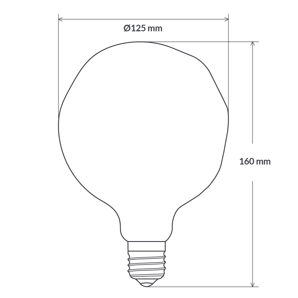 Designer 4w 125MM LED Globe