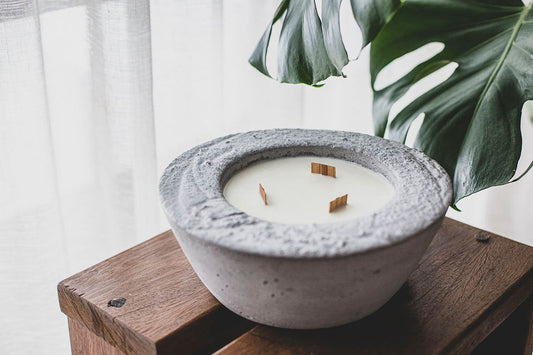 Medium Concrete Candle