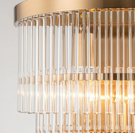 Gio wall sconce light detail - Lurepa Interiors