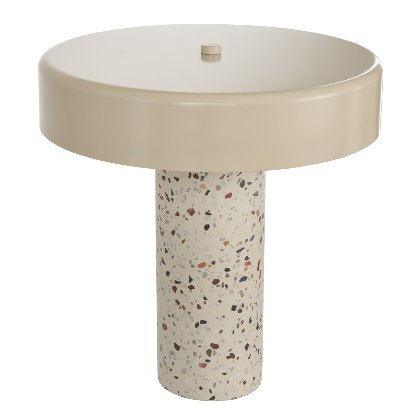 Terrazzo Table Lamp Multi-Coloured & White