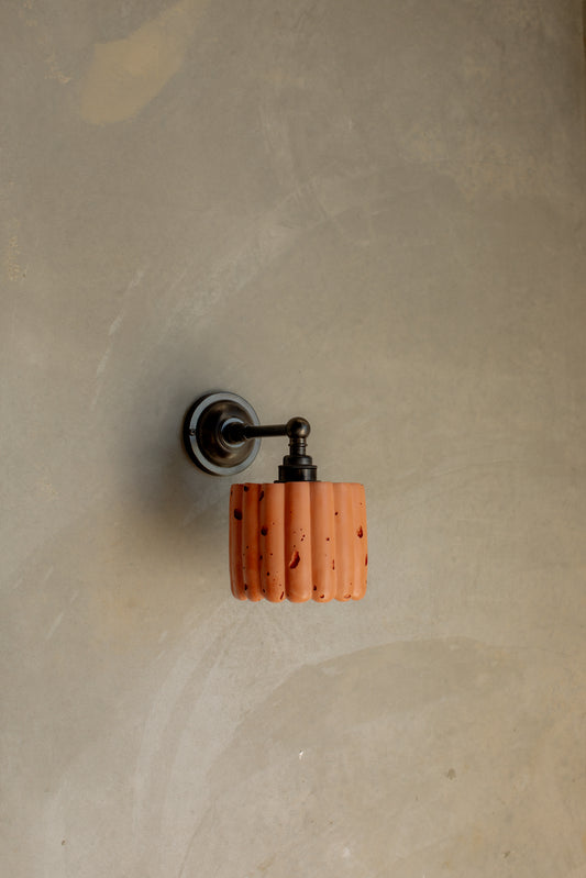 Fluted Straight Arm Wall Light