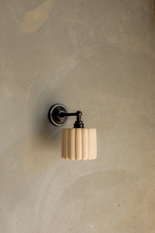Fluted Straight Arm Wall Light