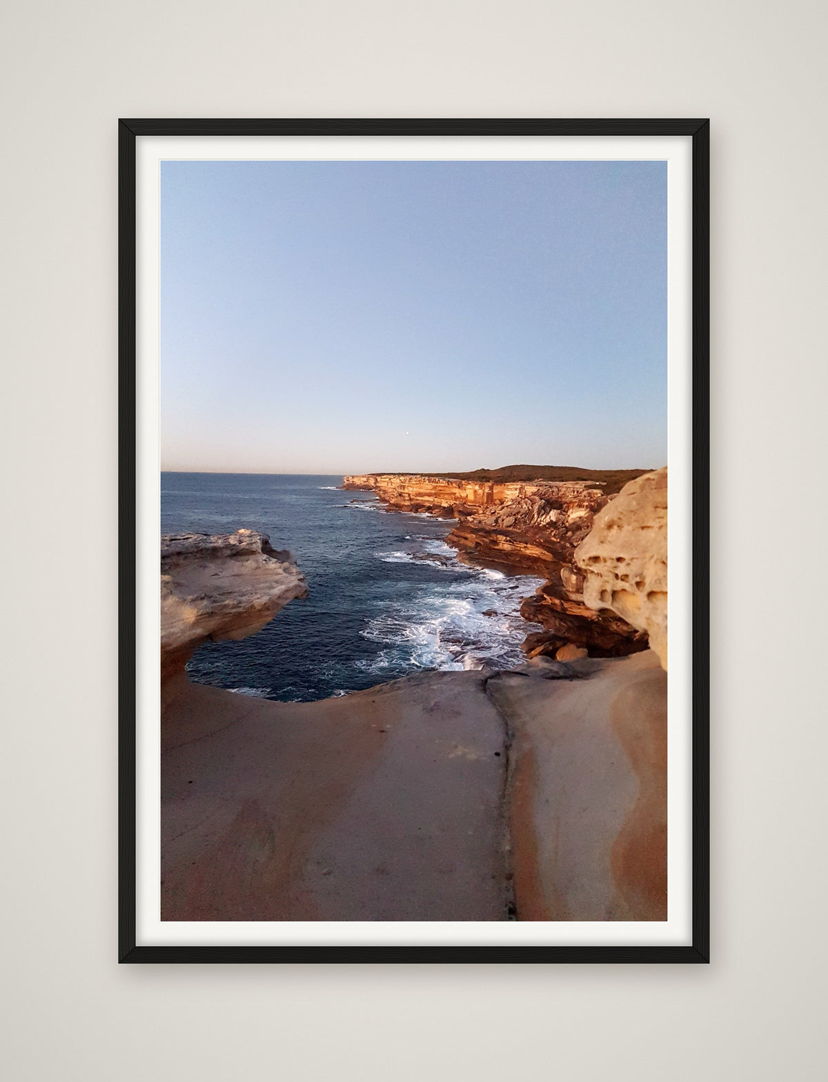 Sandstone Cliffs at Dusk