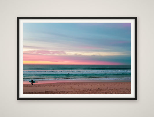 Pastel Dawn Surfer