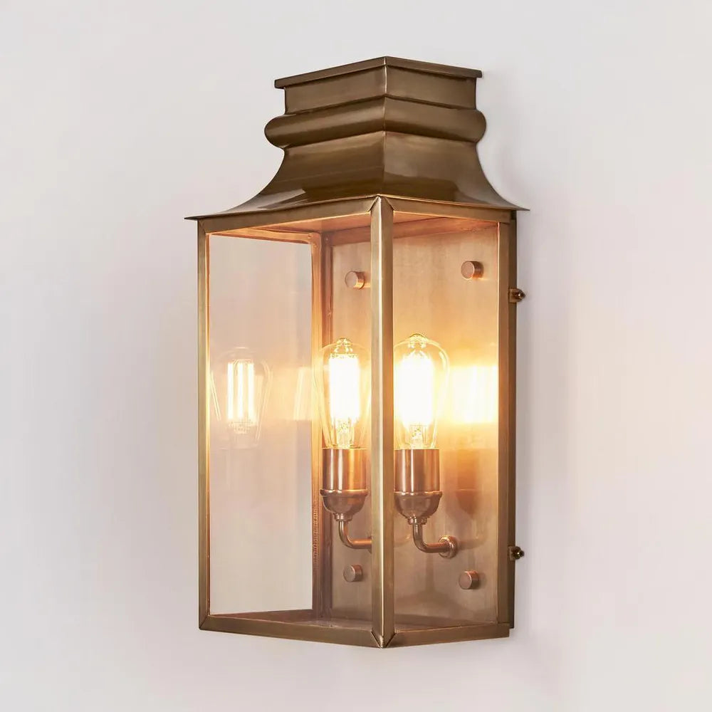West Outdoor Wall Light Brass