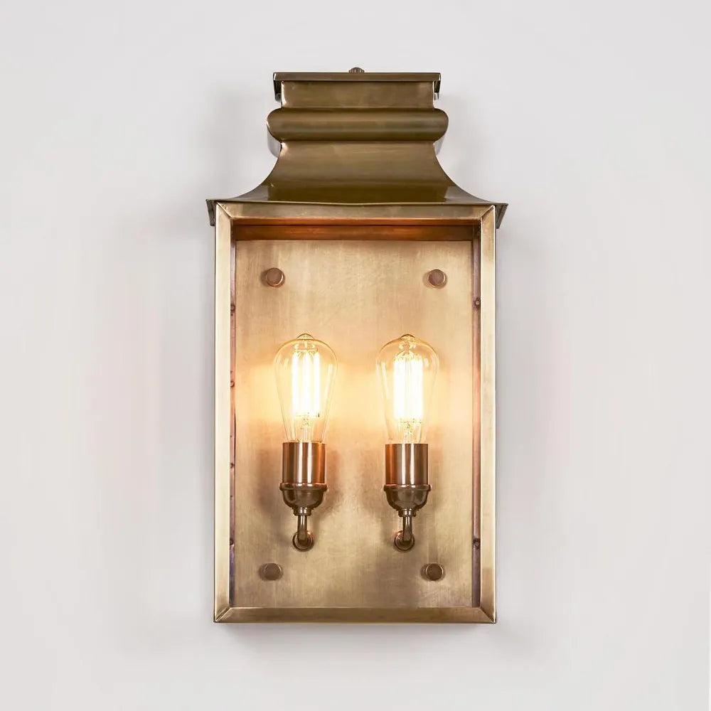 West Outdoor Wall Light Brass