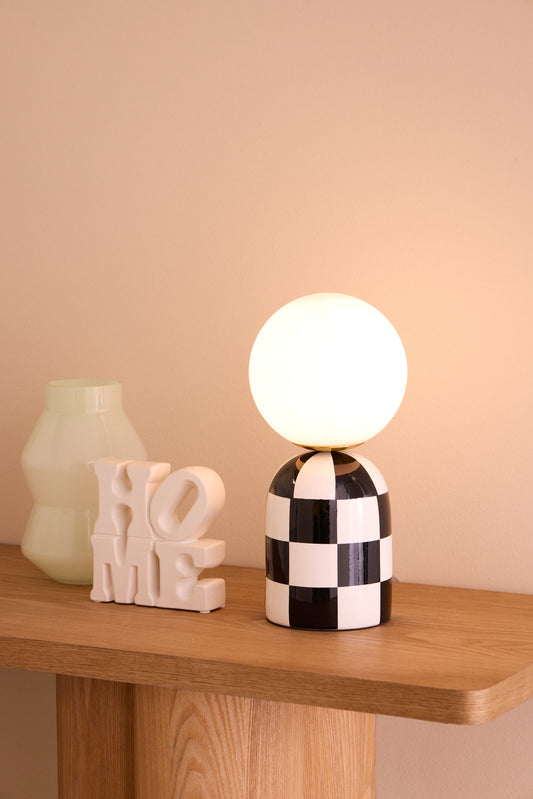 Black and white Table lamp.