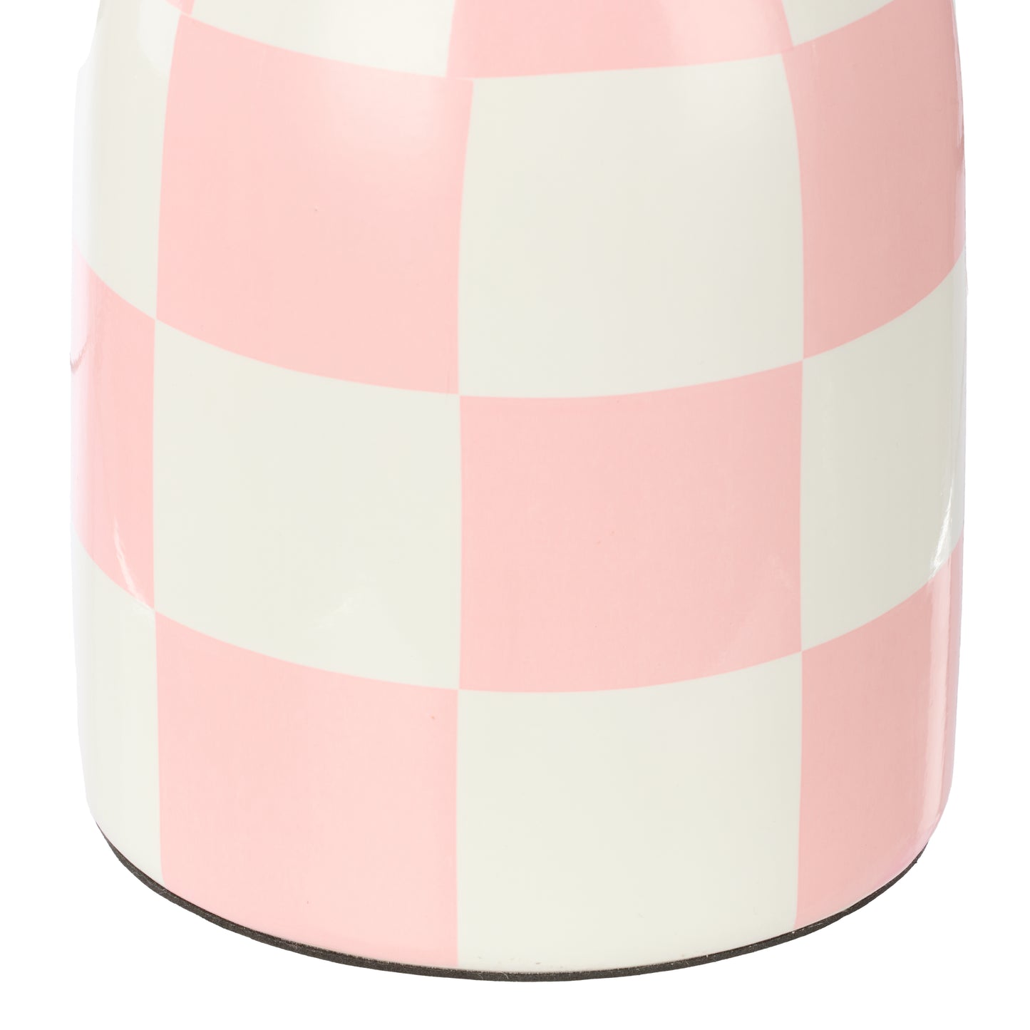 Pink and White Table lamp.