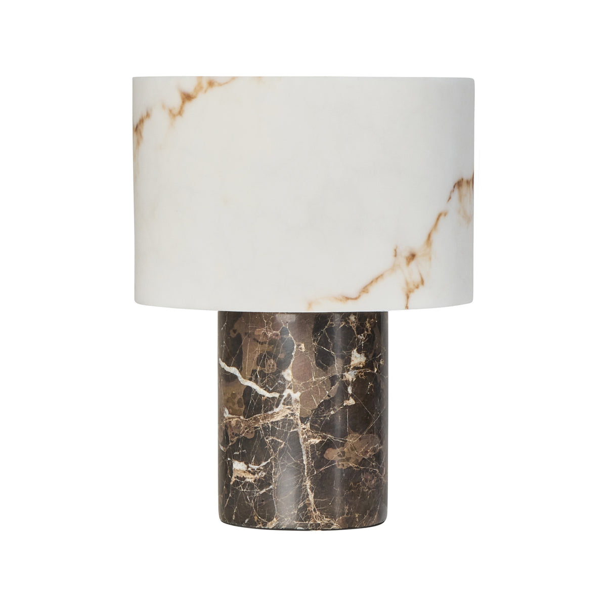 Table Lamp Brown & White