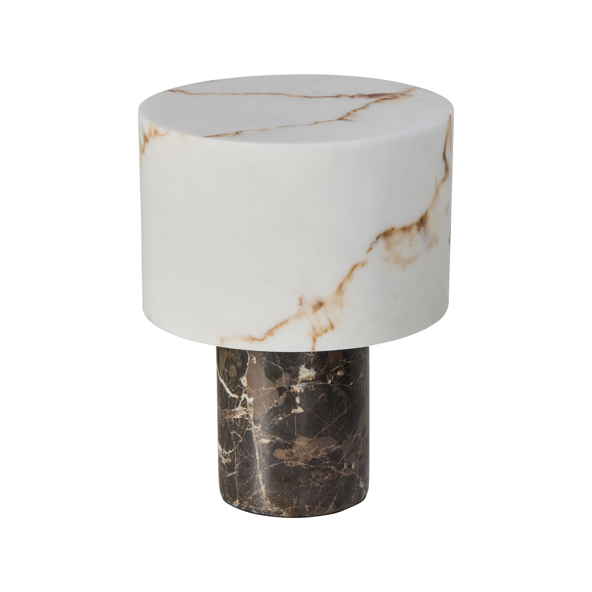 Table Lamp Brown & White