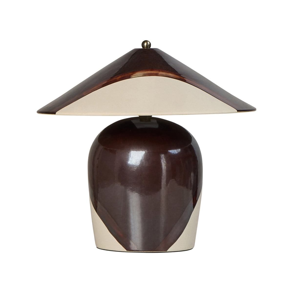 Lia Table Lamp Brown & Natural