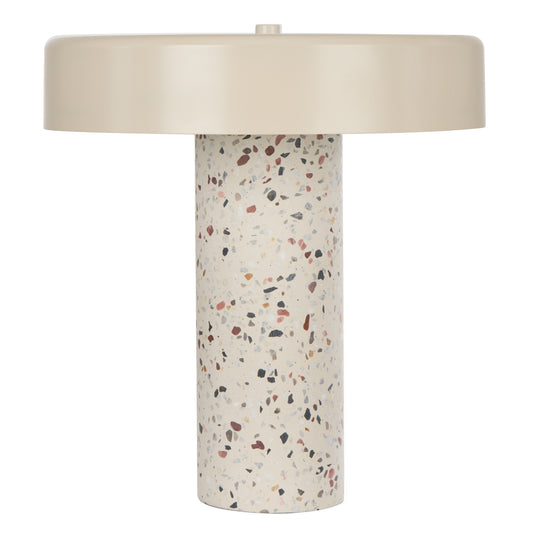 Terrazzo Table Lamp Multi-Coloured & White