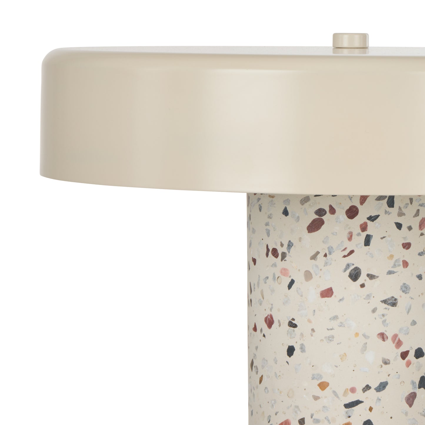 Terrazzo Table Lamp Multi-Coloured & White