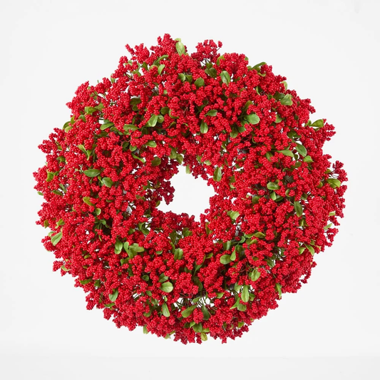 Berry and Boxwood Wreath
