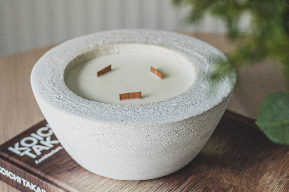 Medium Concrete Candle