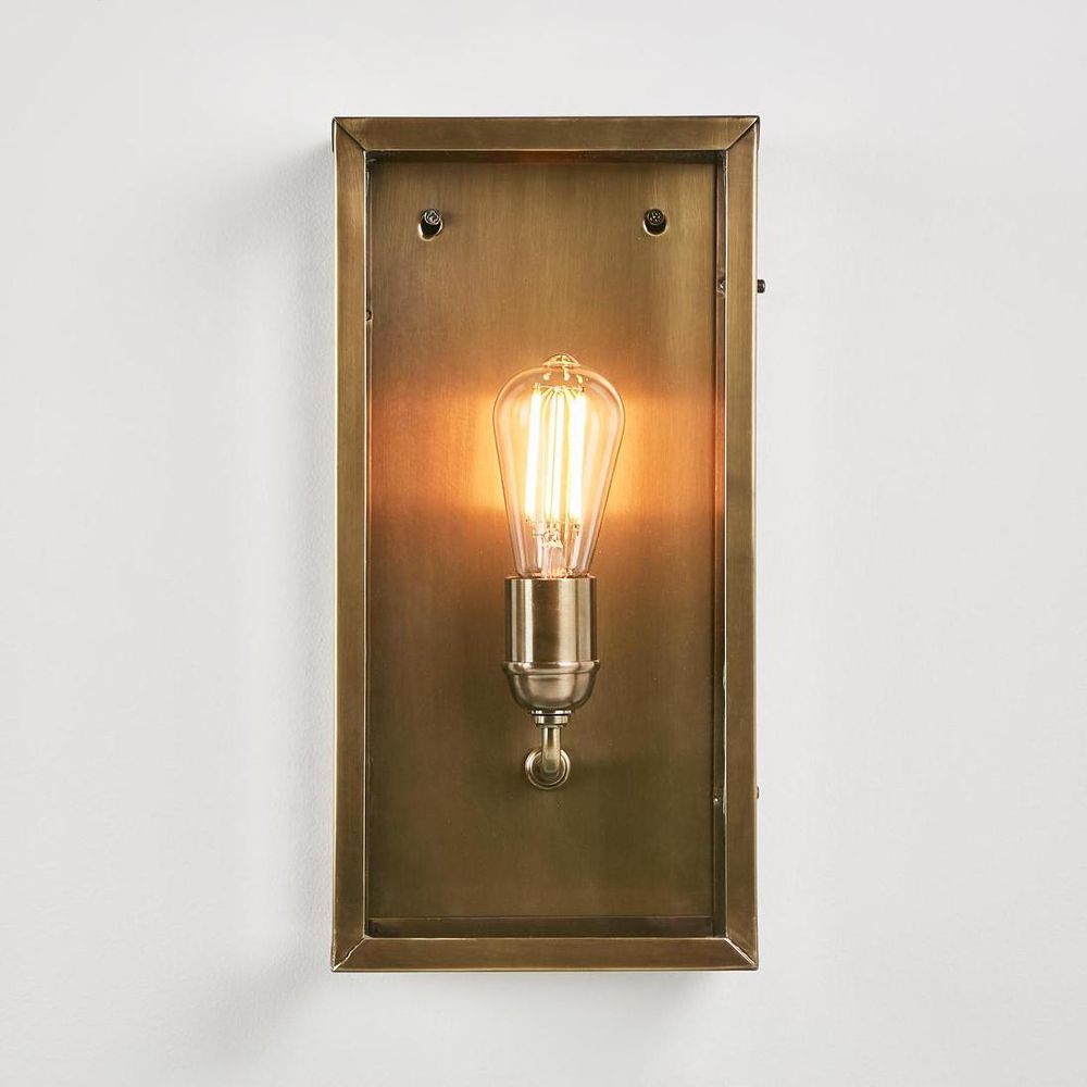 Brass Outdoor Wall Light