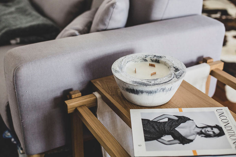 Medium Concrete Candle