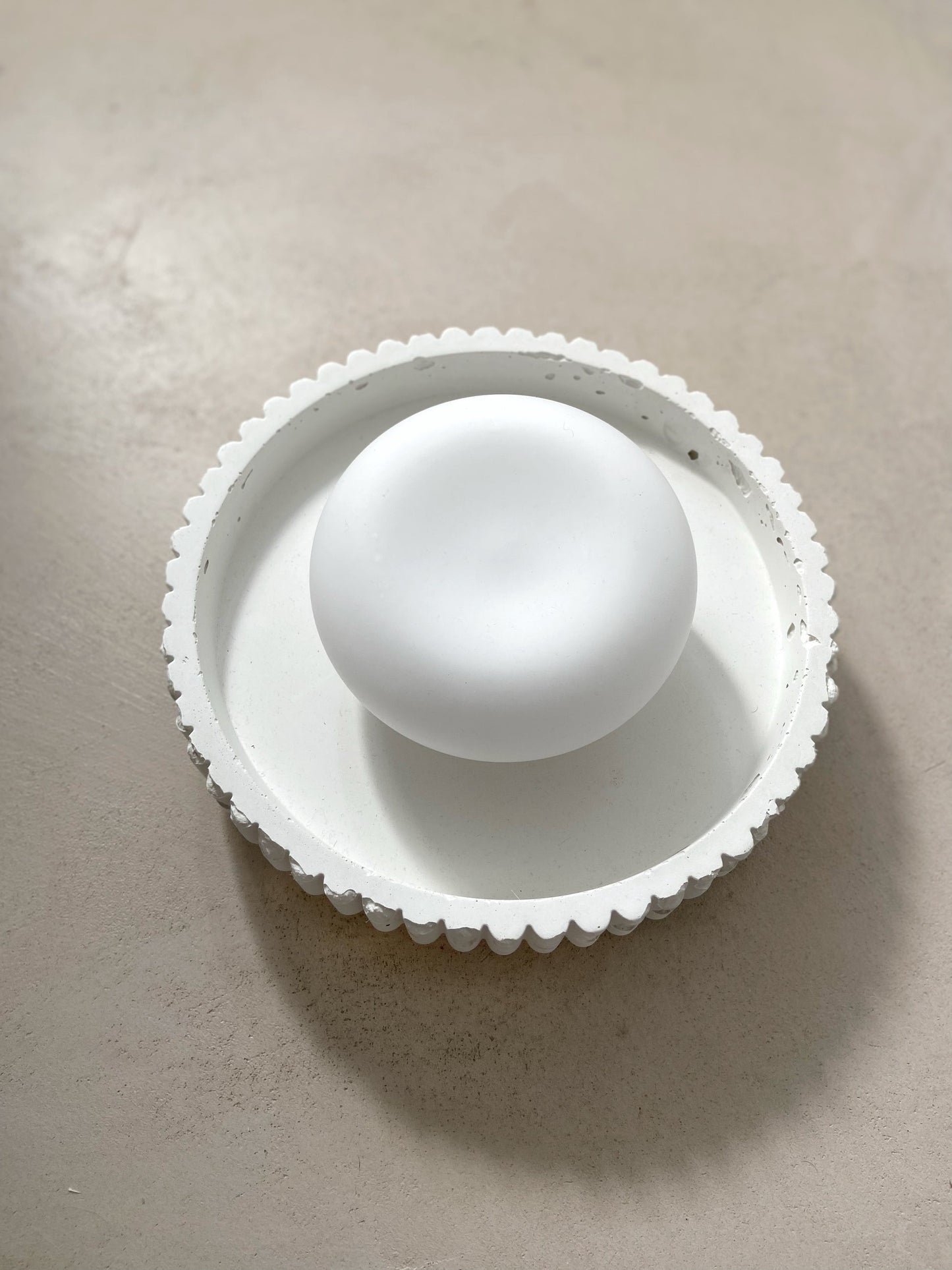 Furrow Disc Sconce with Globe