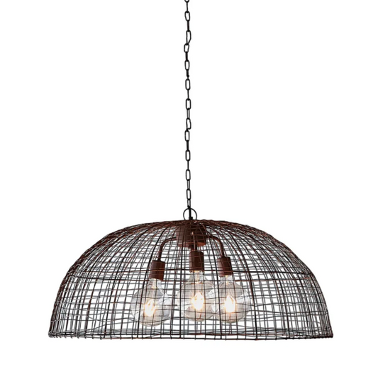 Antique copper dome ceiling pendant light - Lurepa Interiors
