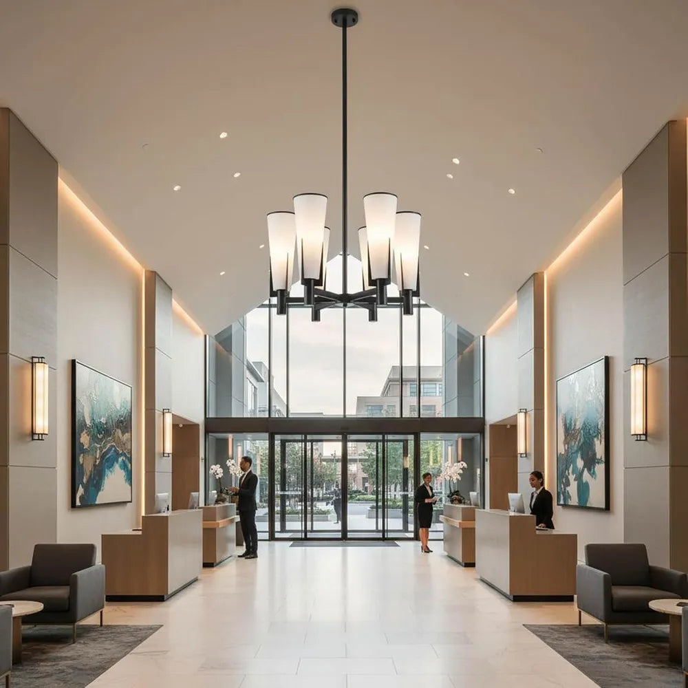 Black chandelier - Lurepa Interiors