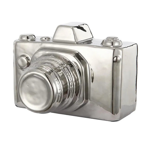 Ceramic Kodak camera ornament, alternate angle - Lurepa Interiors