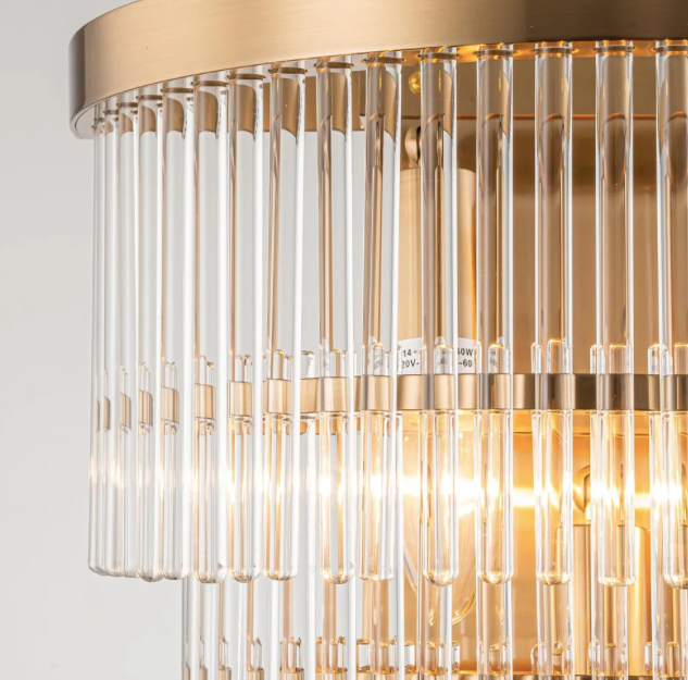 Gio wall sconce light detail - Lurepa Interiors