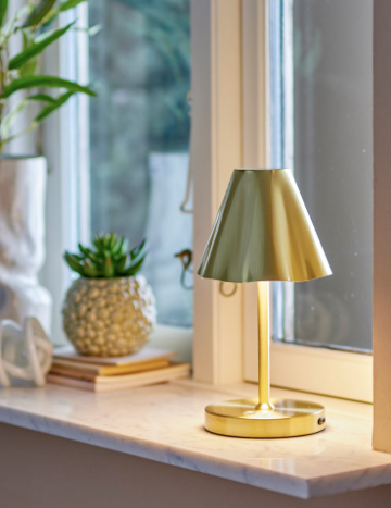Lia portable table lamp, alternate angle - Lurepa Interiors