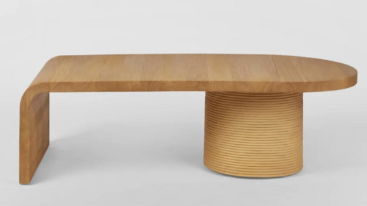 Natural Sungkai wood coffee table - Lurepa Interiors