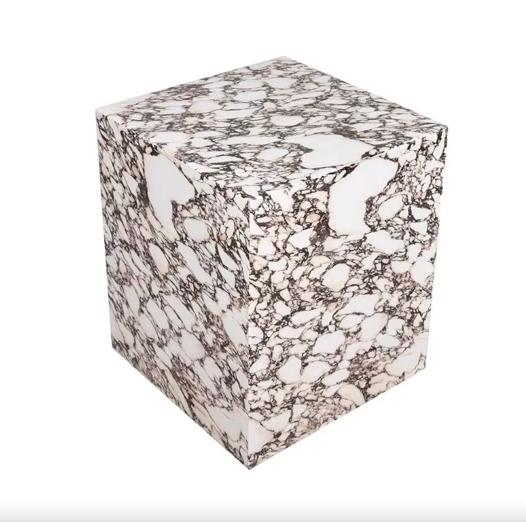 Violetta stone-look side table - Lurepa Interiors