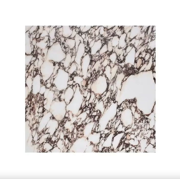 Violetta stone-look side table in room setting - Lurepa Interiors