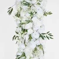 White floral table runner - Lurepa Interiors