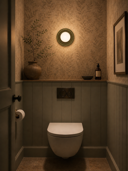 Furrow Disc Sconce with Globe